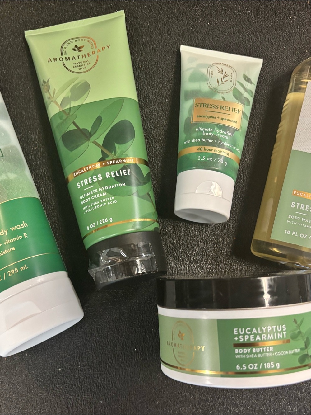 Bath & Bodyworks Eucalyptus + Spearmint Stress Relief Body Care Set